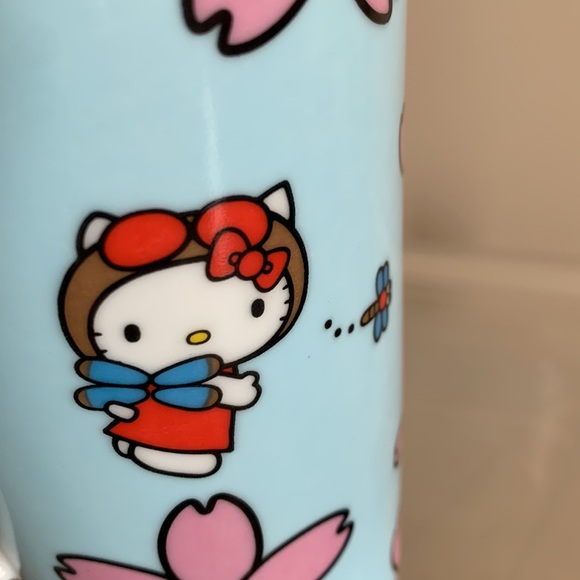 Hello kitty ceramic coffee mug with tea strainer, made by Sanrio - Picture 4 of 11